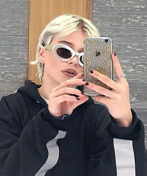 MARIGOLD Pearl/Brown Cat-Eye Sunglasses sold by Giant Vintage product image thumbnail 2