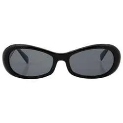 QUACKER Black Oval Sunglasses sold by Giant Vintage