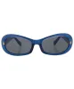 QUACKER Blue Oval Sunglasses sold by Giant Vintage