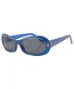 QUACKER Blue Oval Sunglasses sold by Giant Vintage