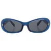 QUACKER Blue Oval Sunglasses sold by Giant Vintage