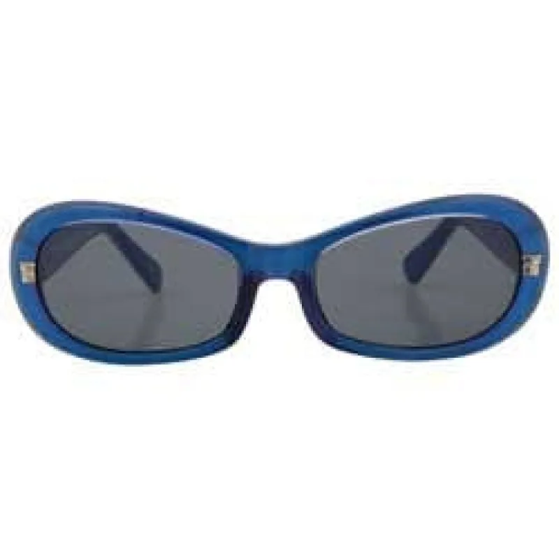 QUACKER Blue Oval Sunglasses sold by Giant Vintage