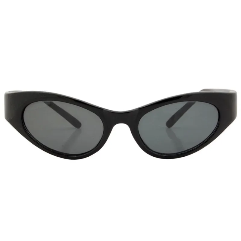 QUIVER Black Cat-Eye Sunglasses made by Giant Vintage