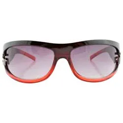 VISIBLE Black/Red Oversized Sunglasses sold by Giant Vintage