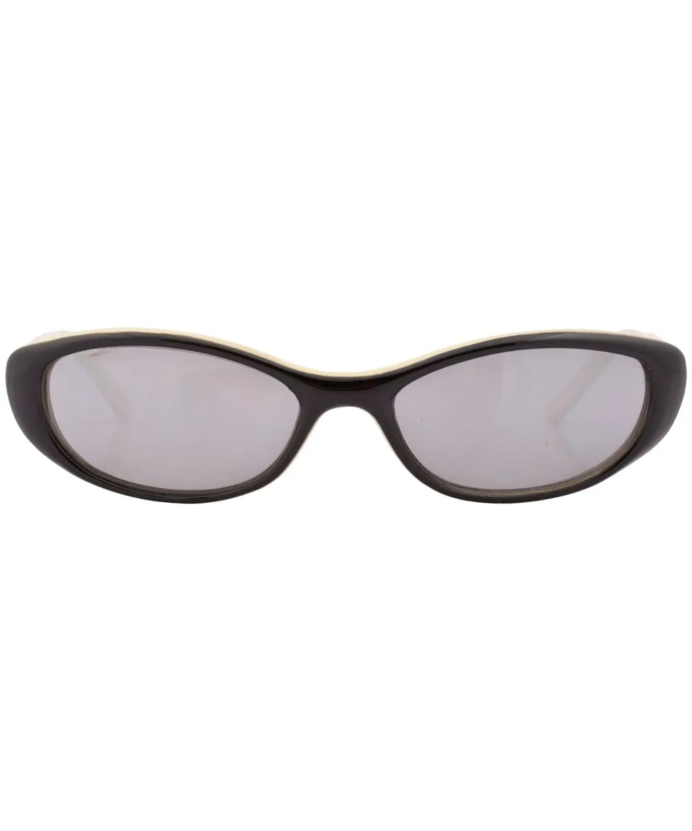 BOOZIE Black/White Cat-Eye Sunglasses sold by Giant Vintage product image thumbnail 3