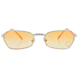 T.Y.V.M. Orange/Heart Rimless Sunglasses sold by Giant Vintage