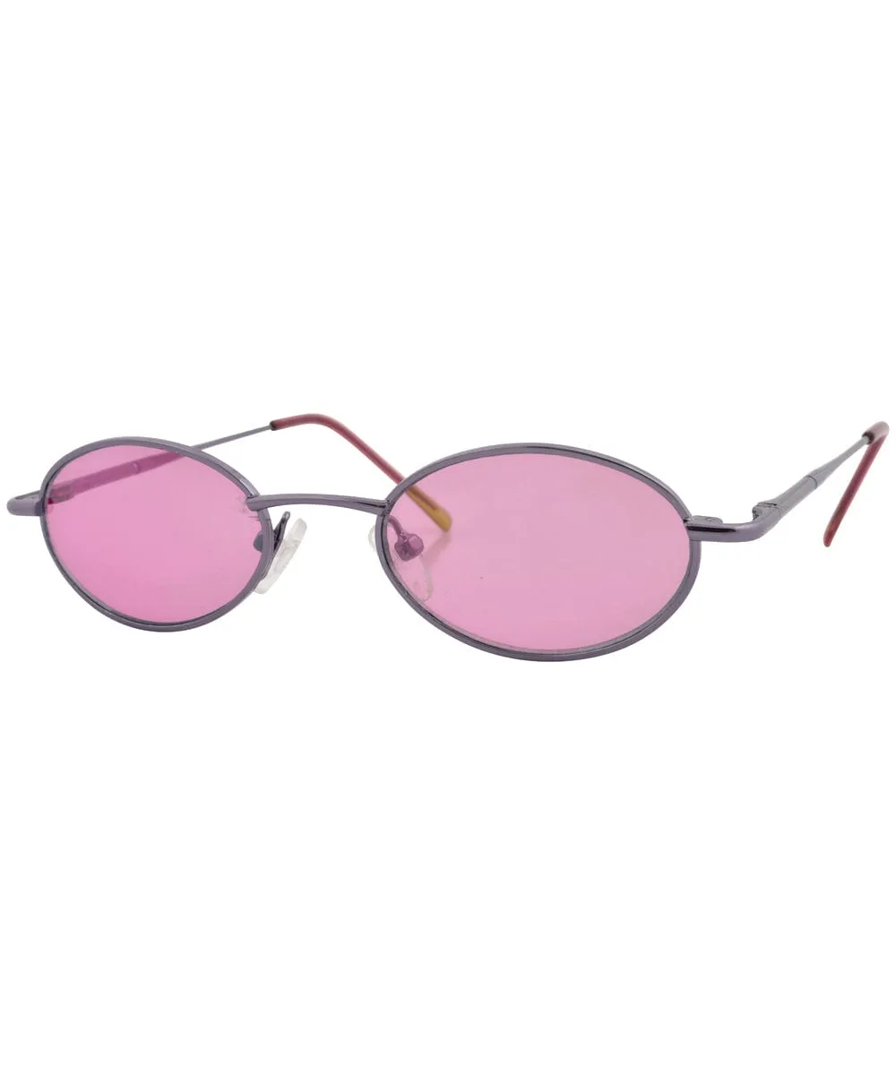 ROAR Gun/Rose Micro Oval Sunglasses sold by Giant Vintage product image thumbnail 2