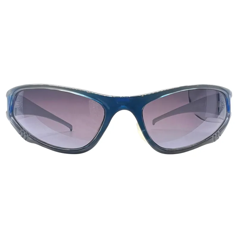 TWERK Smoke/Silver Blue Fashion Sports Sunglasses sold by Giant Vintage