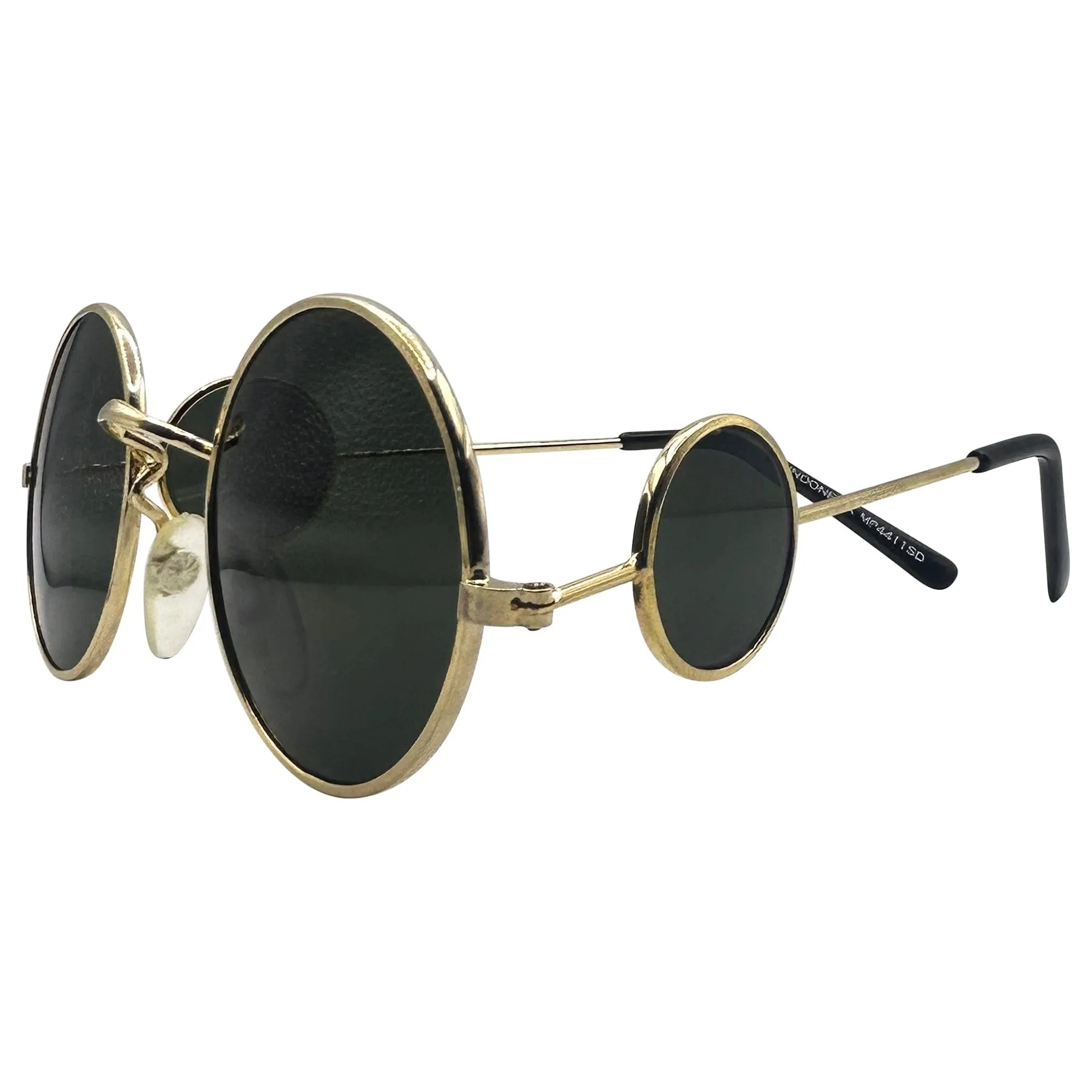 THE DAWN Gold/G15 Round Retro Sunglasses sold by Giant Vintage