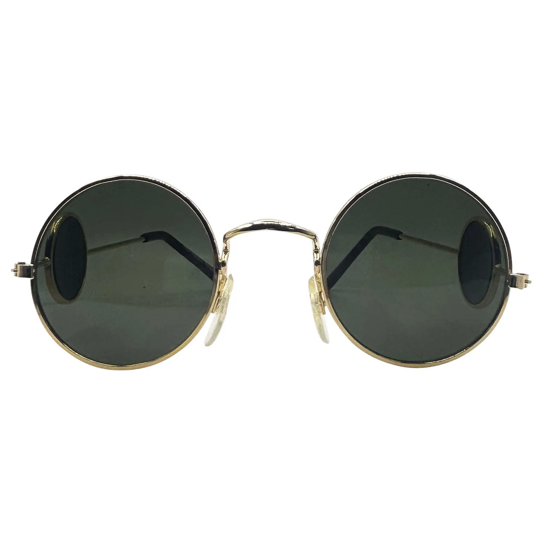 THE DAWN Gold/G15 Round Retro Sunglasses sold by Giant Vintage product image thumbnail 3