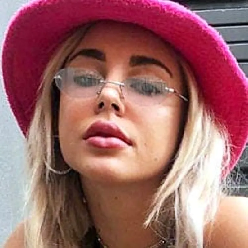 VELA Silver/Flash Rimless Sunglasses sold by Giant Vintage