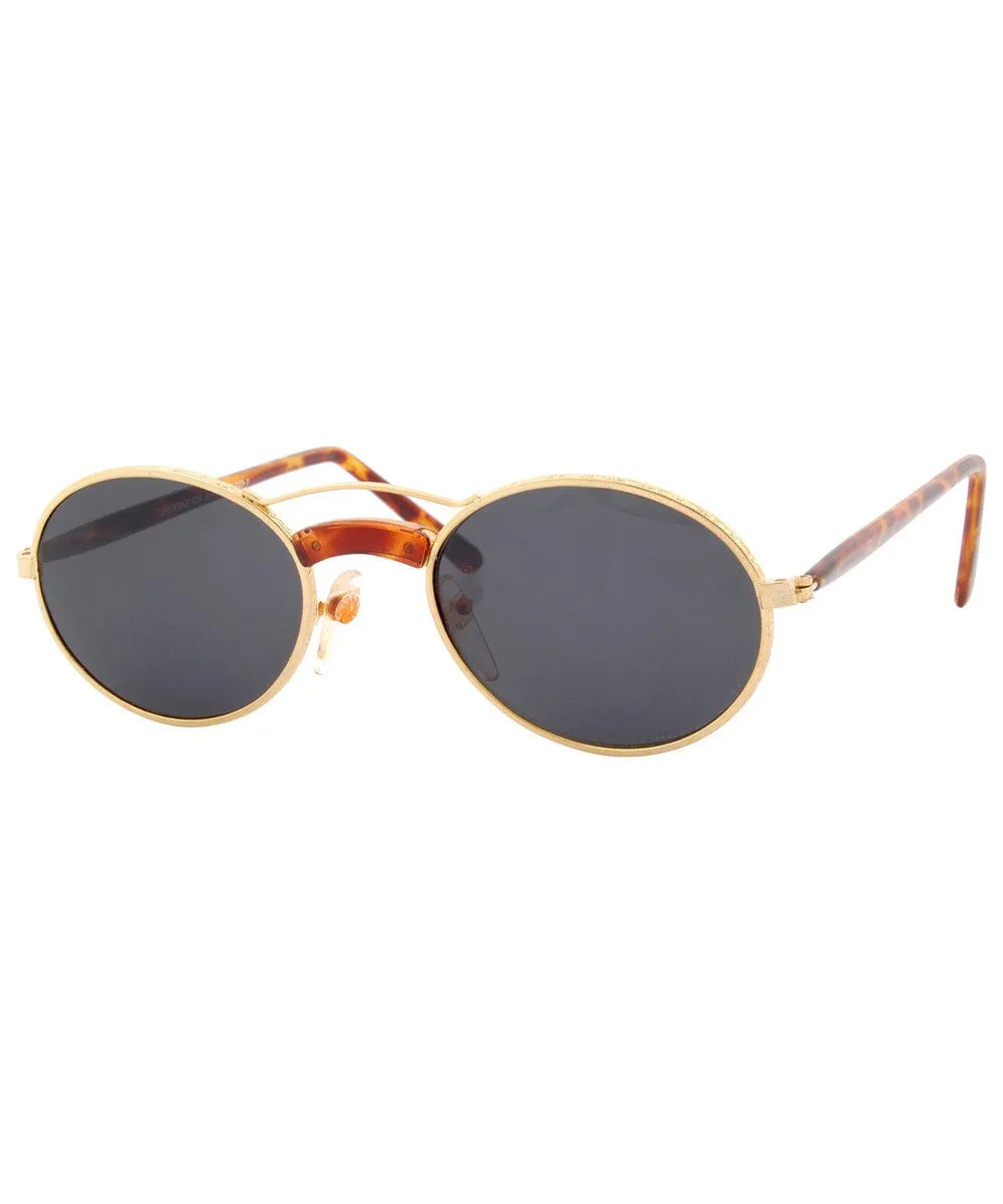 CHUNNEL Gold Round Sunglasses sold by Giant Vintage product image thumbnail 2