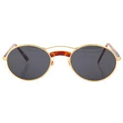 CHUNNEL Gold Round Sunglasses sold by Giant Vintage