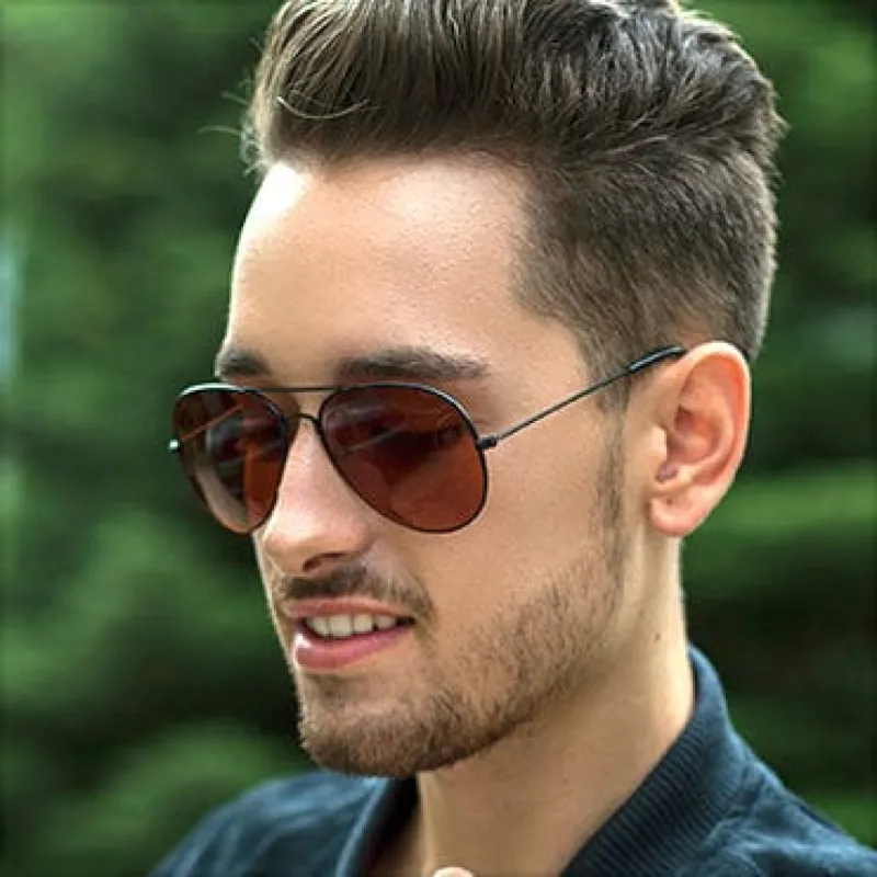 THE BLOCK Black Aviator Sunglasses sold by Giant Vintage