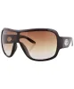 FAME Black/Brown Oversized Sunglasses sold by Giant Vintage