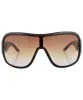 FAME Black/Brown Oversized Sunglasses sold by Giant Vintage