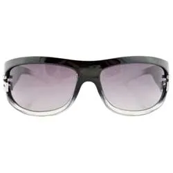 VISIBLE Black/Crystal Oversized Sunglasses sold by Giant Vintage