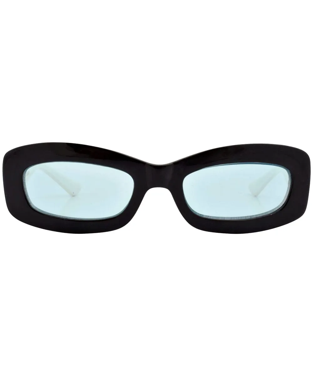 PHONER Black/Green Square Sunglasses sold by Giant Vintage product image thumbnail 3