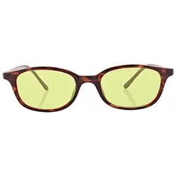 MAZZY Demi/Yellow Classic Colored Y2K Sunglasses sold by Giant Vintage