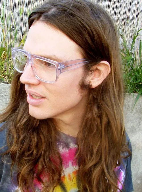 JACKSON Ice 80s Clear Square Glasses sold by Giant Vintage product image thumbnail 3