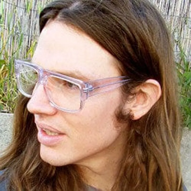 JACKSON Ice 80s Clear Square Glasses sold by Giant Vintage