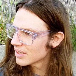 JACKSON Ice 80s Clear Square Glasses sold by Giant Vintage