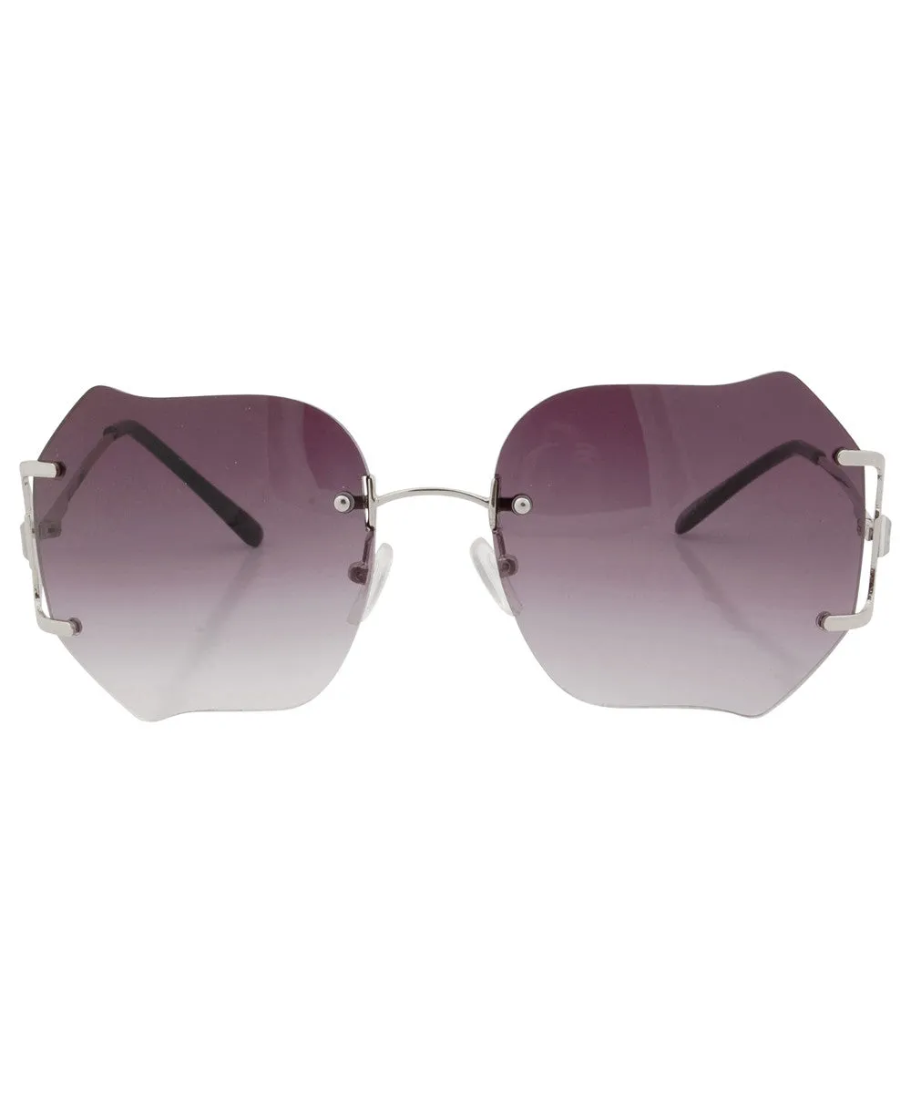 SOOKY Smoke 70s Oversized Sunglasses sold by Giant Vintage product image thumbnail 3