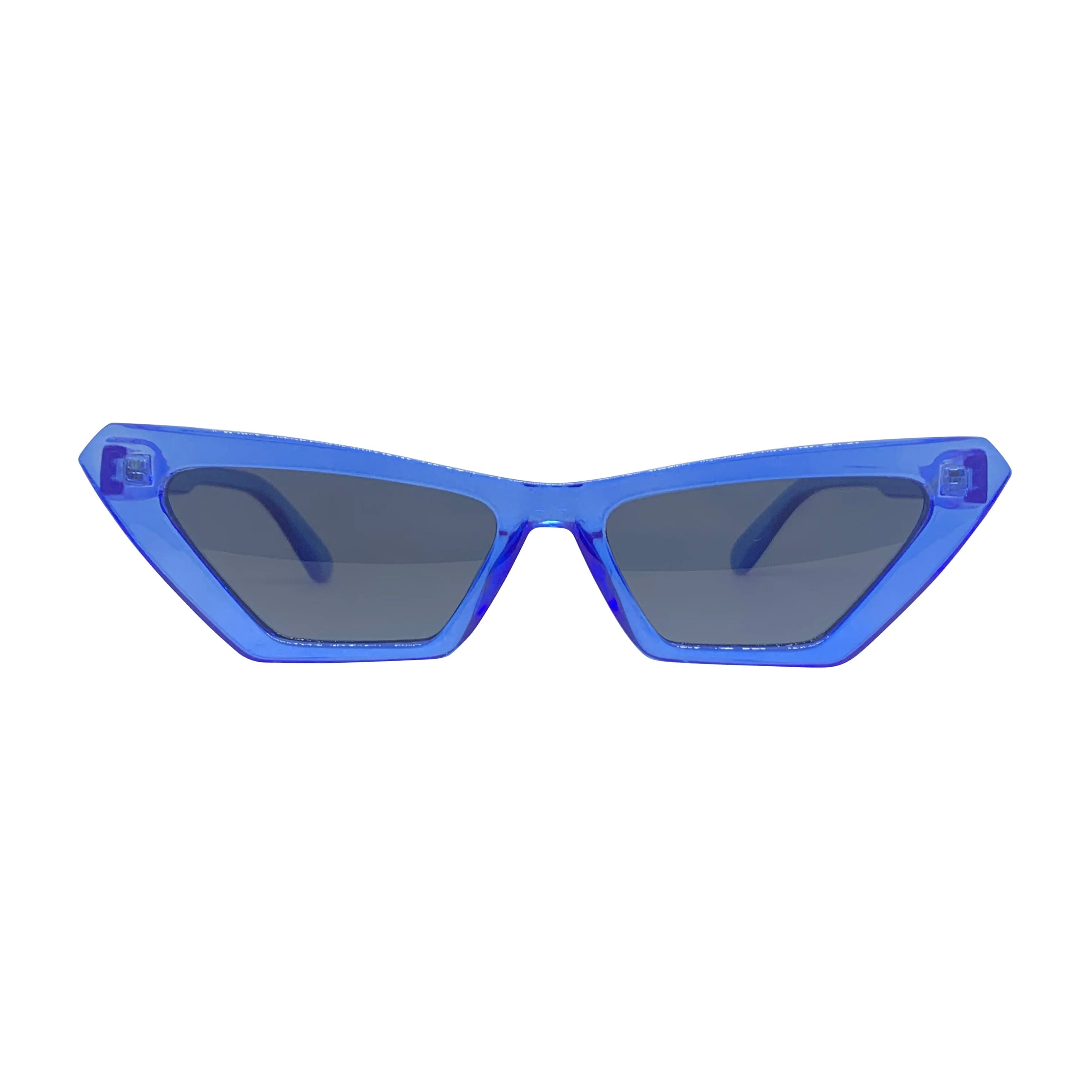 ANNABELLE Neon Blue Crystal Cat-Eye Sunnies sold by Giant Vintage