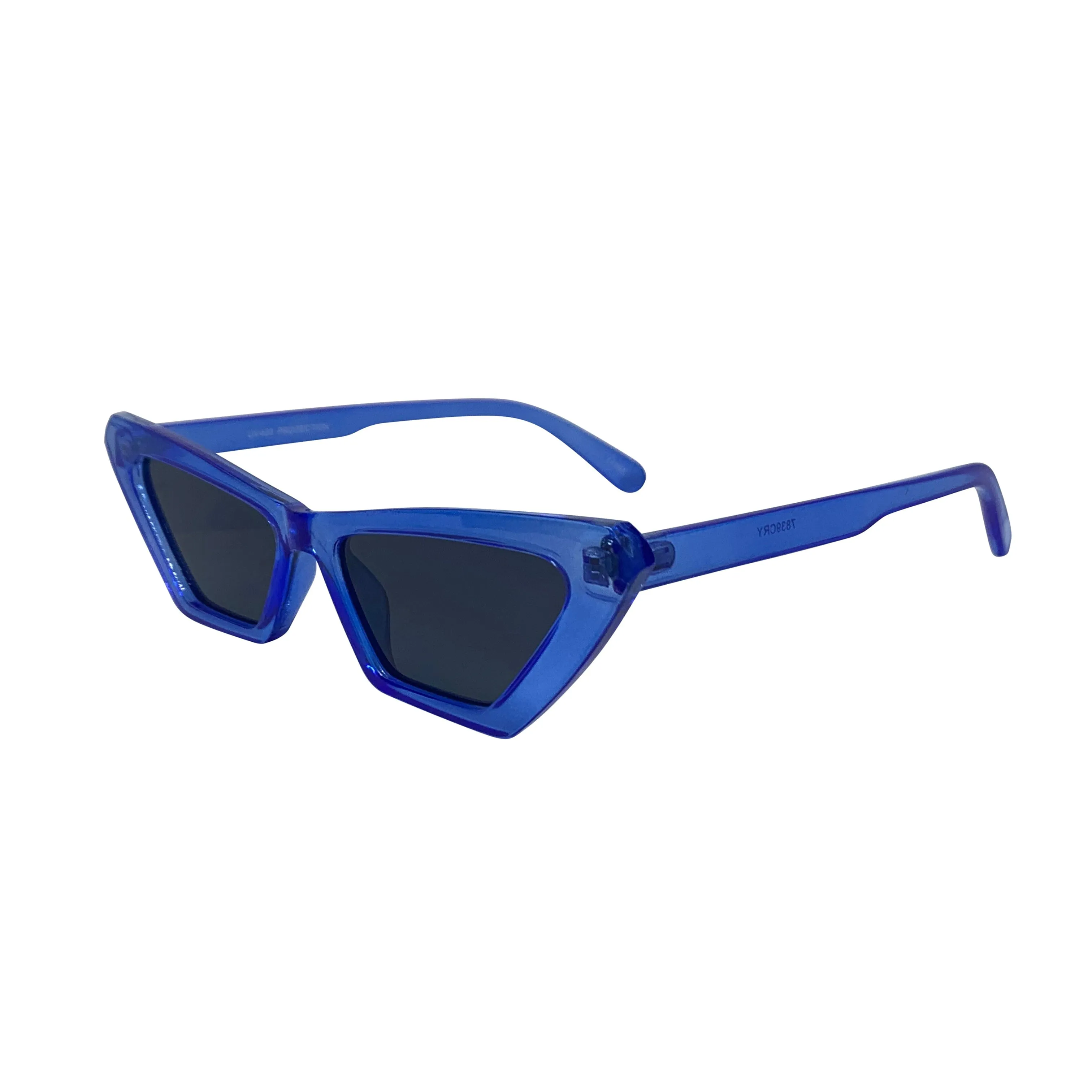 ANNABELLE Neon Blue Crystal Cat-Eye Sunnies sold by Giant Vintage product image thumbnail 2