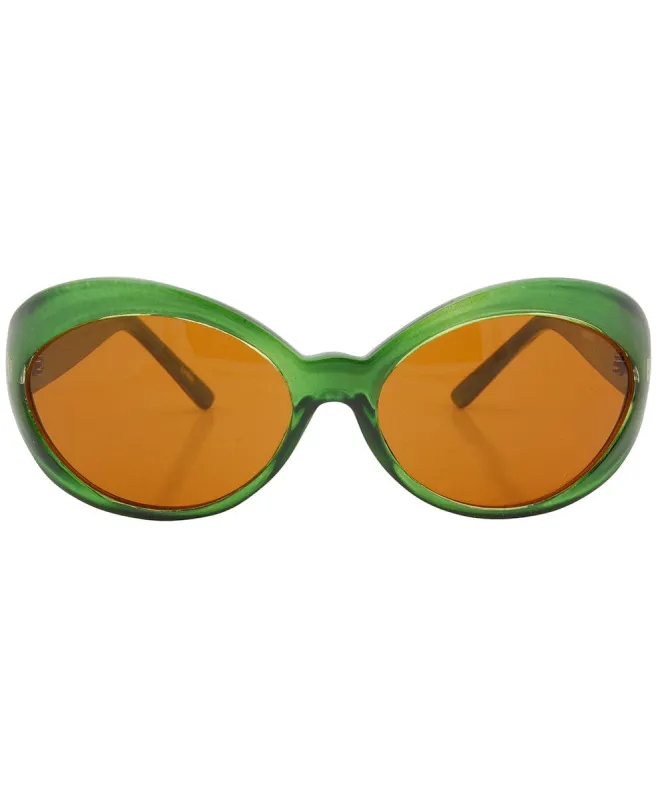 FUTUREFOX Green Bug-Eye Sunglasses sold by Giant Vintage