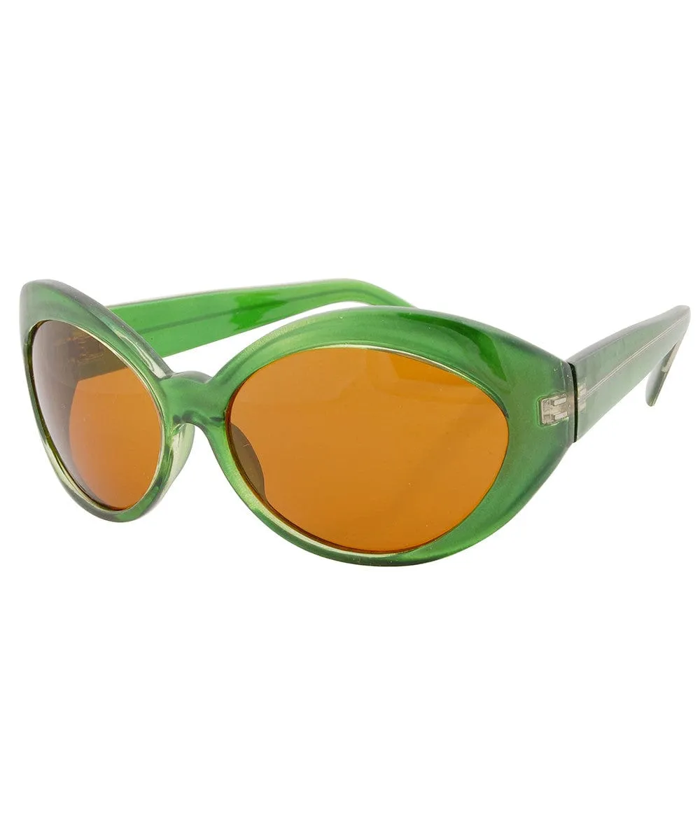 FUTUREFOX Green Bug-Eye Sunglasses sold by Giant Vintage product image thumbnail 2