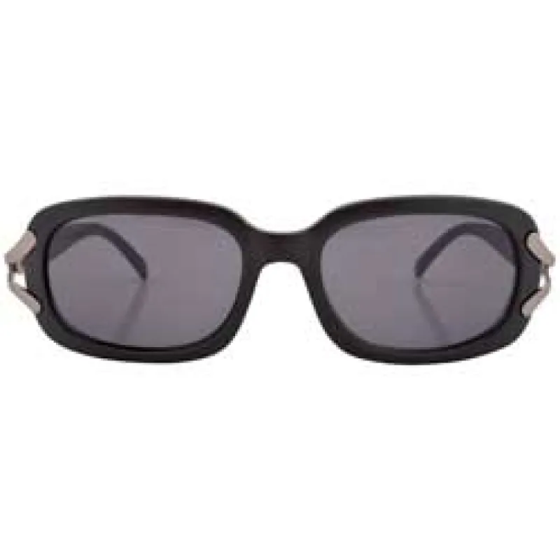 SUNDAY Matte Black Square Sunglasses sold by Giant Vintage