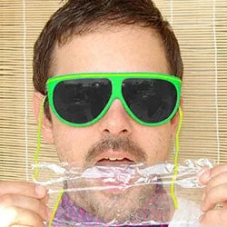 FLUOROPA Green Neon Sunglasses sold by Giant Vintage