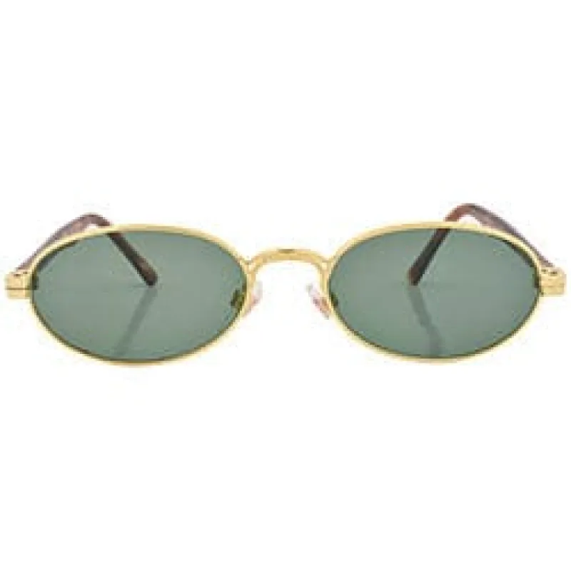 PESTO Gold Oval Sunglasses sold by Giant Vintage