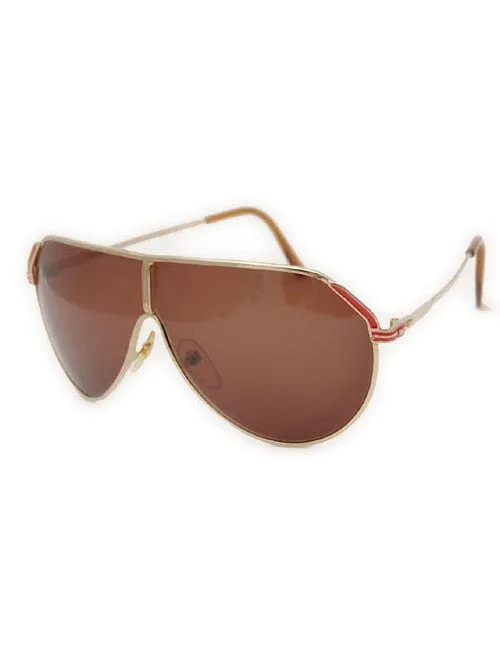 THE GETAWAY Red Aviator Sunglasses sold by Giant Vintage product image thumbnail 2