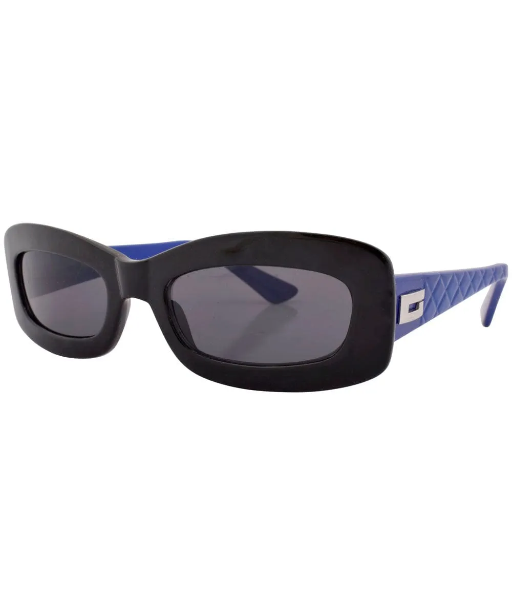 STONES Black/Blue Square Sunglasses sold by Giant Vintage