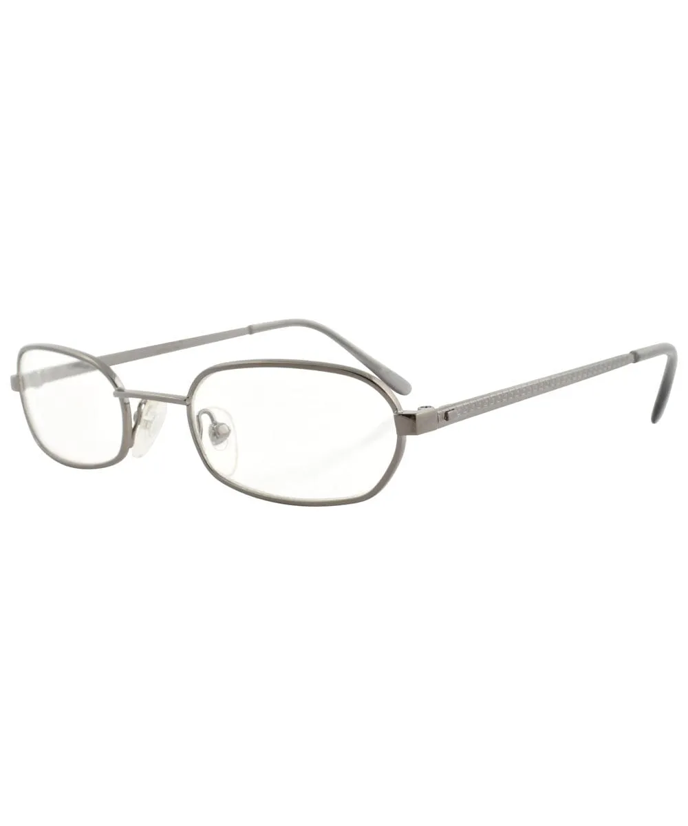 VIEWS Gunmetal Clear Glasses sold by Giant Vintage product image thumbnail 2
