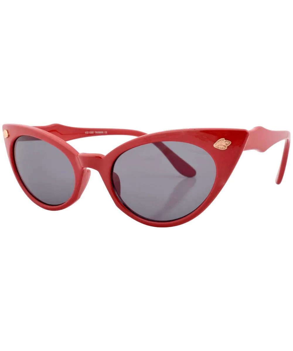 PEPS Red Cat-Eye Sunglasses sold by Giant Vintage product image thumbnail 2