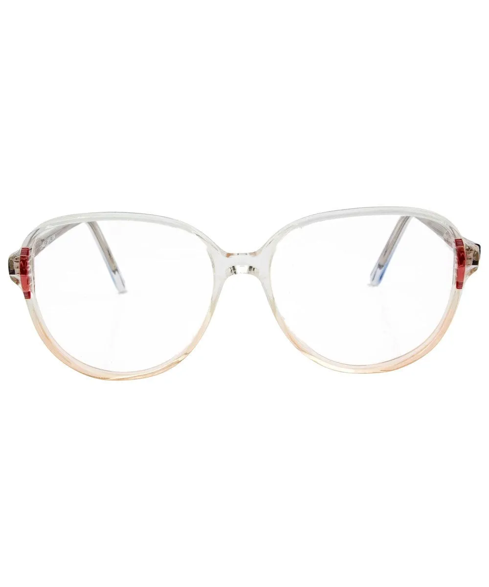 POSEY Burgundy Clear Glasses sold by Giant Vintage product image thumbnail 3