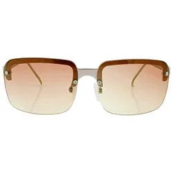 ALOHA Brown Square Sunglasses sold by Giant Vintage
