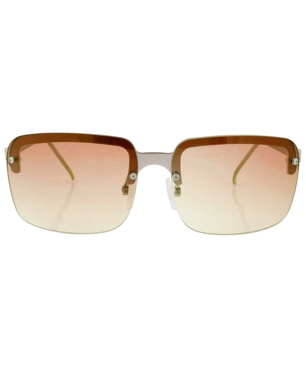 ALOHA Brown Square Sunglasses sold by Giant Vintage product image thumbnail 3