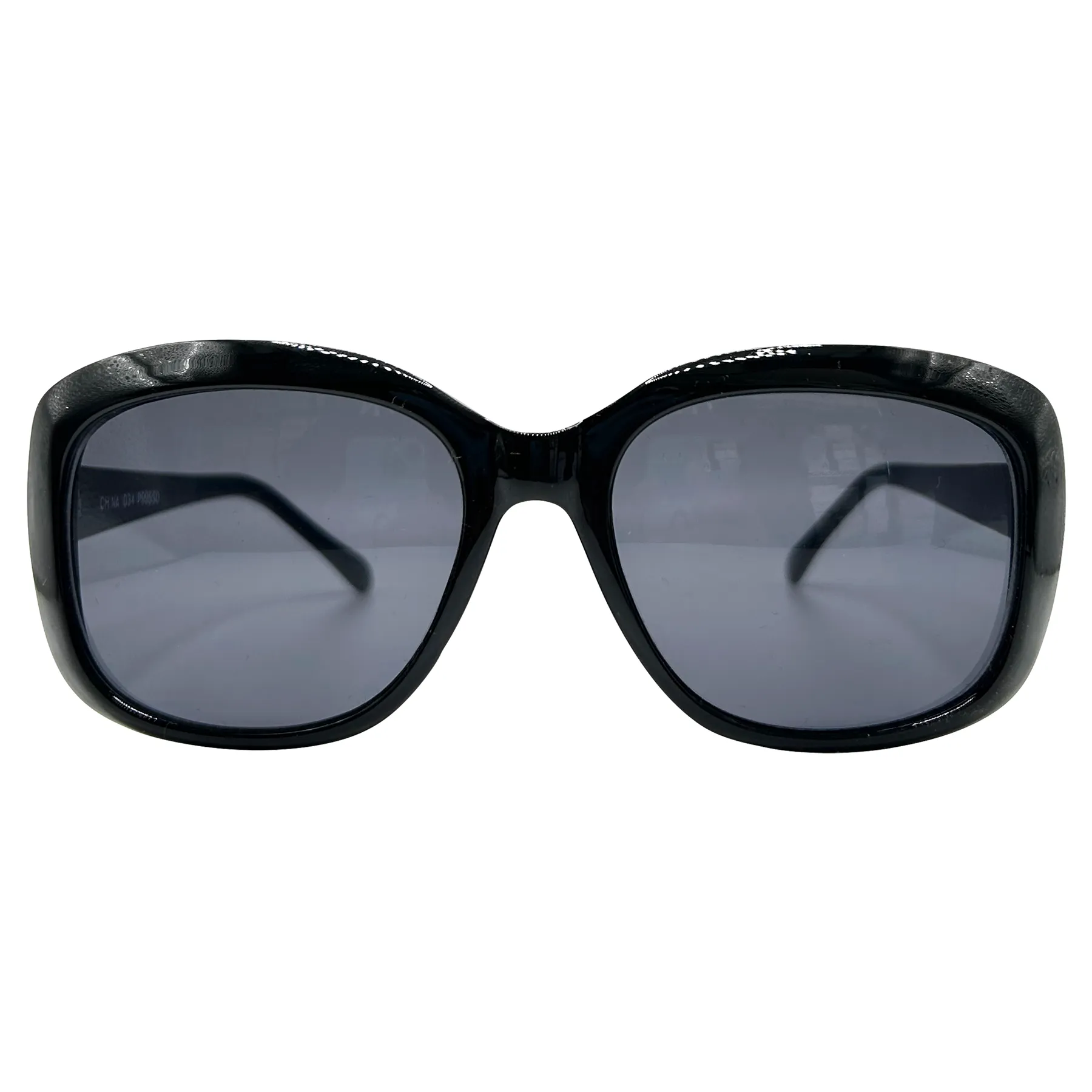 BLAKE Black/Super Dark Square Sunglasses sold by Giant Vintage