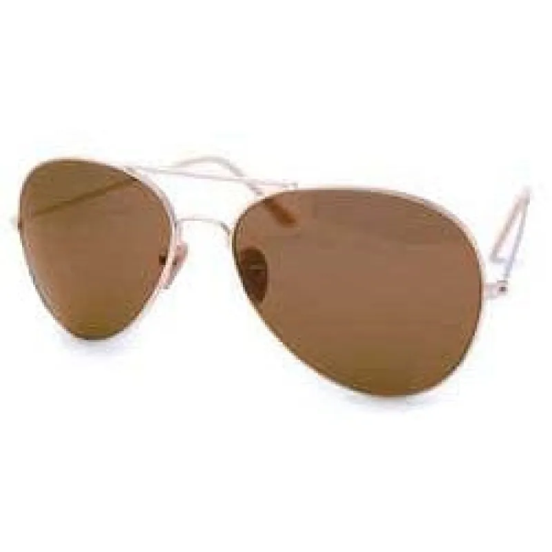 THE LAW Gold/Amber Aviator Sunglasses sold by Giant Vintage