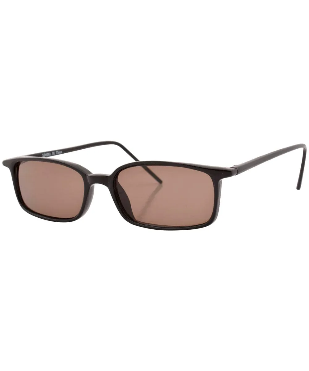 ZIMMERN Black/Brown Square Sunglasses sold by Giant Vintage product image thumbnail 2