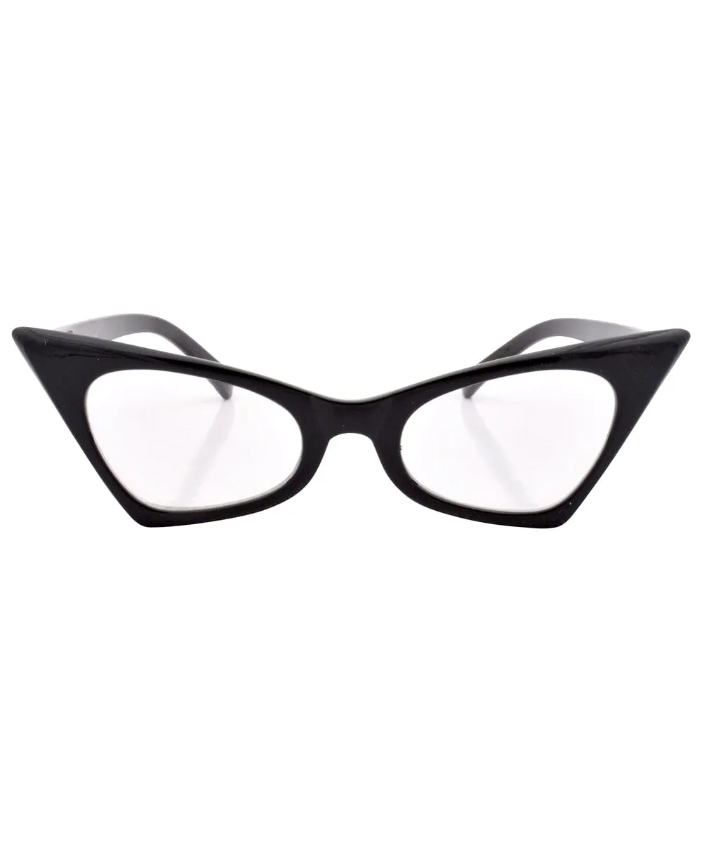 KADILLAC Matte Black/Clear Glasses sold by Giant Vintage product image thumbnail 3