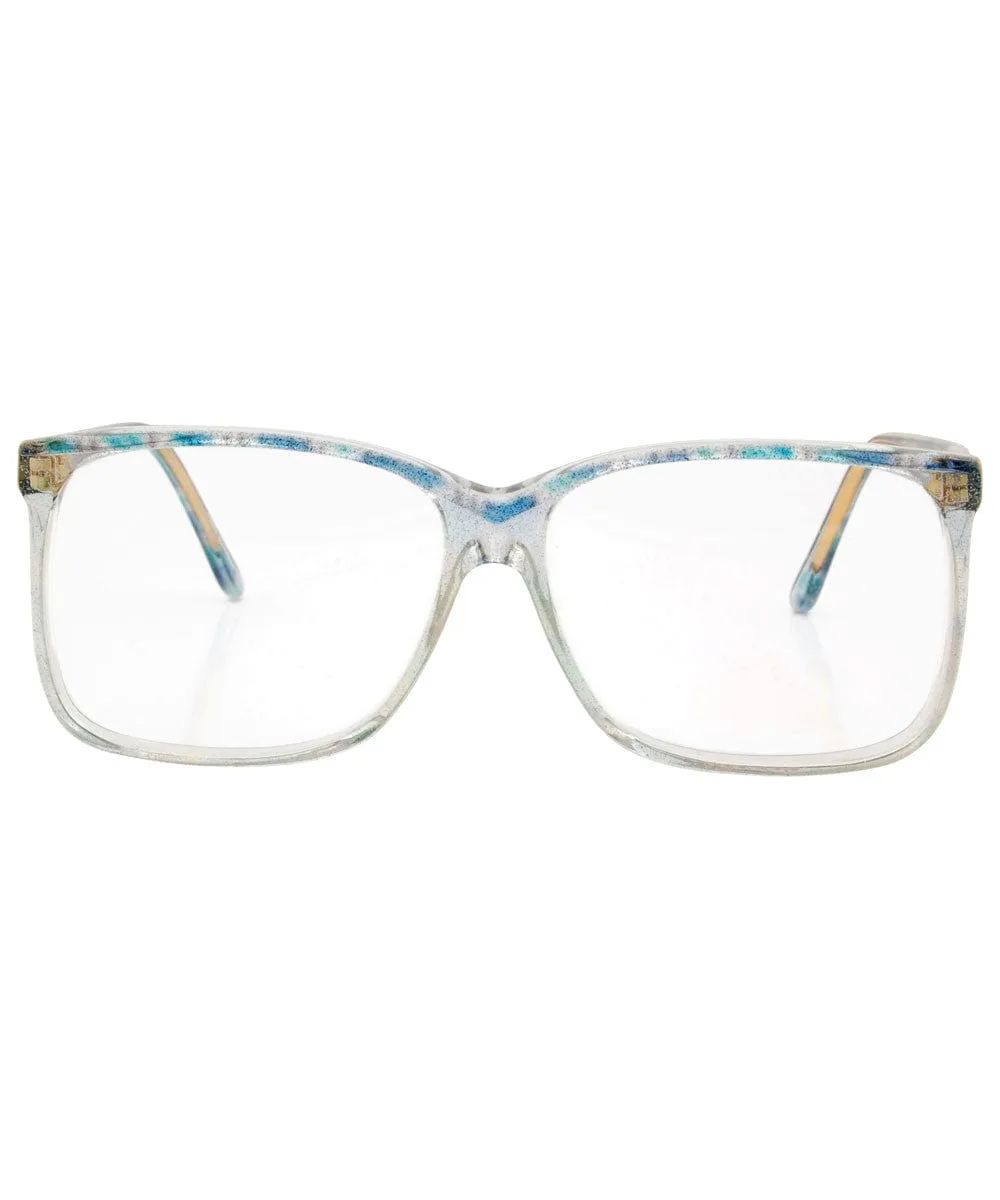 TEENA Blue Clear Glasses sold by Giant Vintage product image thumbnail 3
