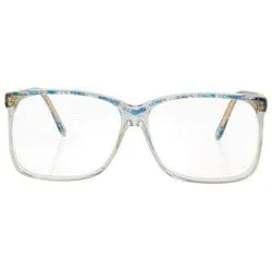 TEENA Blue Clear Glasses sold by Giant Vintage
