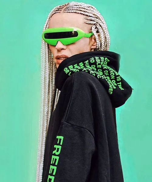 MOUTH Green Freaky 80s Shield sold by Giant Vintage product image thumbnail 3