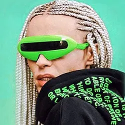 MOUTH Green Freaky 80s Shield sold by Giant Vintage product image thumbnail 2