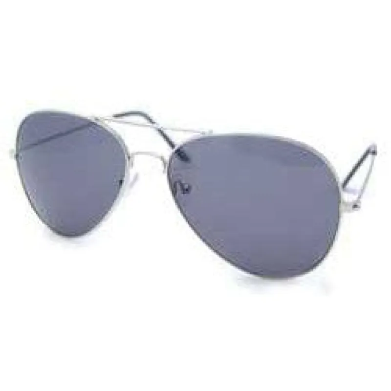 THE LAW Silver (Black) Aviator Sunglasses sold by Giant Vintage